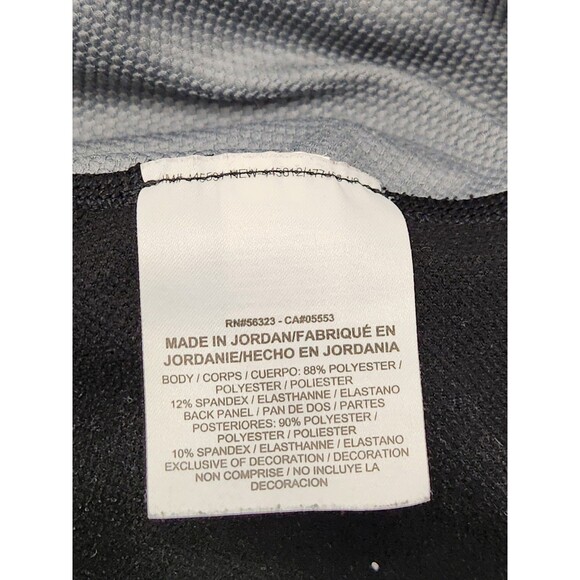 Nike Pro Shirt Men's L Black Gray Long Sleeve Hyperwarm Fitted Stretch Geometric - Picture 7 of 7